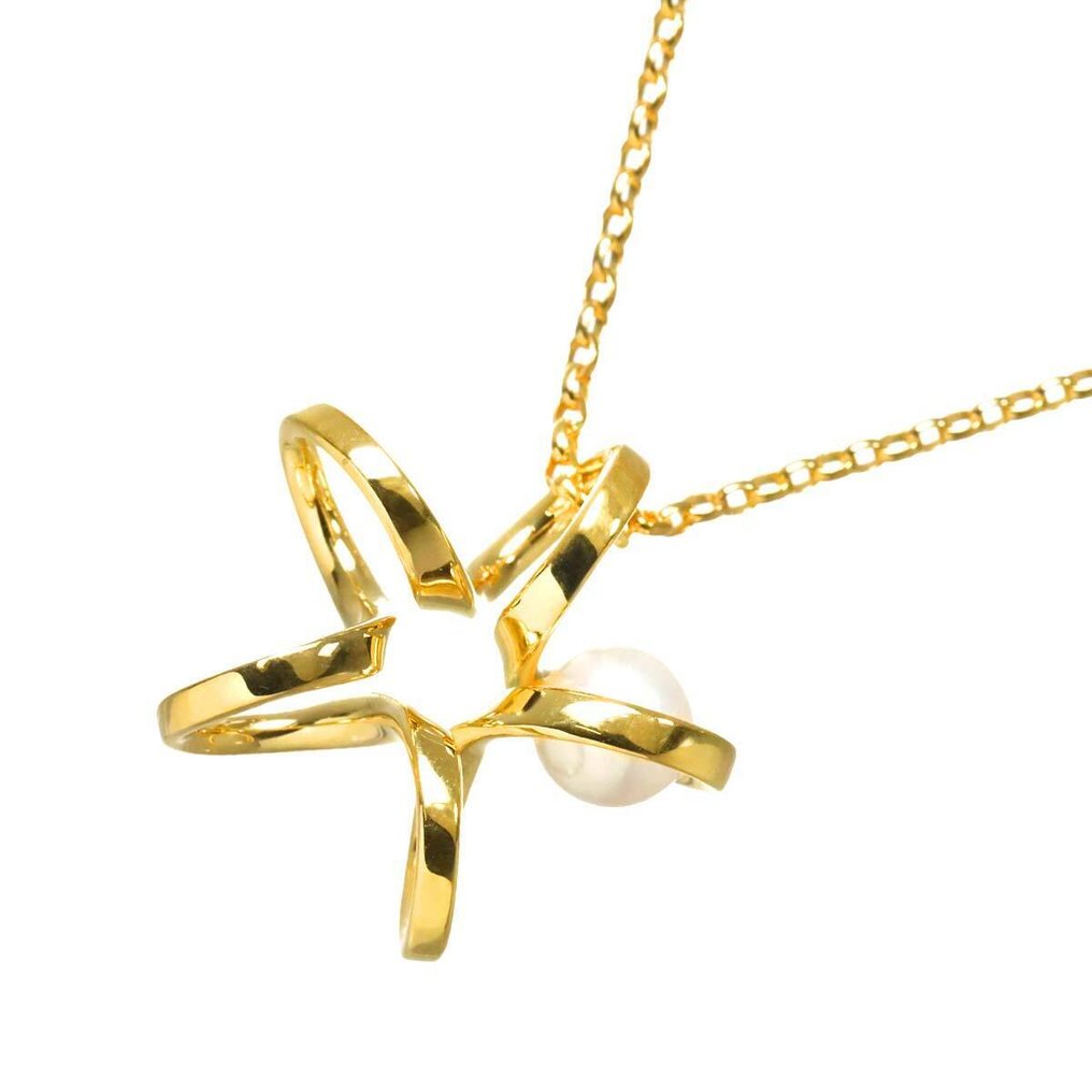 Mikimoto - Halsketting - 18 karaat Geel goud #1.0