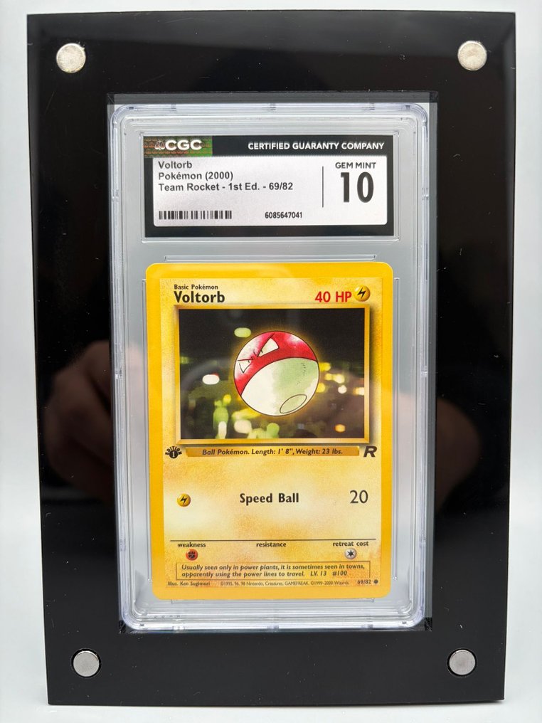 Pokémon Graded card - Voltorb 初版 - CGC 10 - WOTC - Team Rocket #1.0