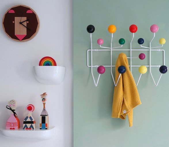 Vitra - Charles & Ray Eames - Knagerække - For fanden - Træ, Stål #4.3