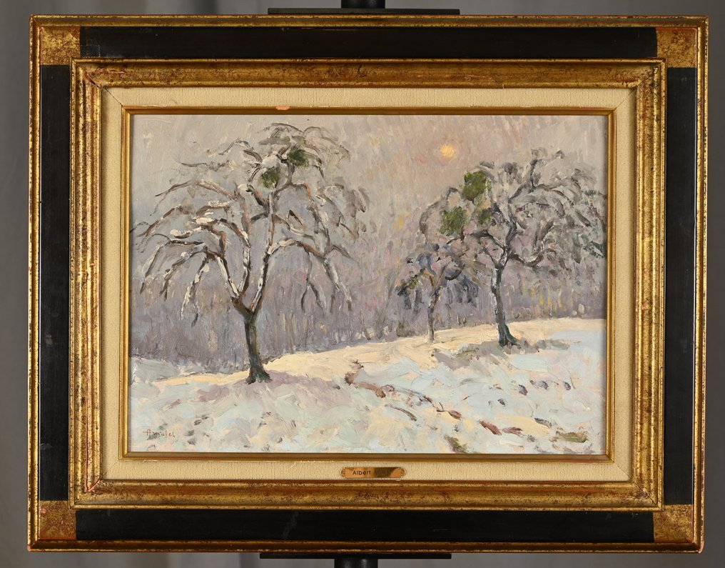 Albert Malet (1905-1986) - Arbres sous la neige #1.0