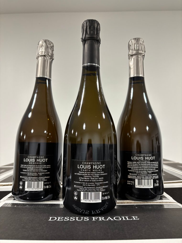 Louis Huot, Carte Noire; Réserve; Initiale - Champagne Brut, Extra Brut - 3 Pullot (0.7 L) #4.3