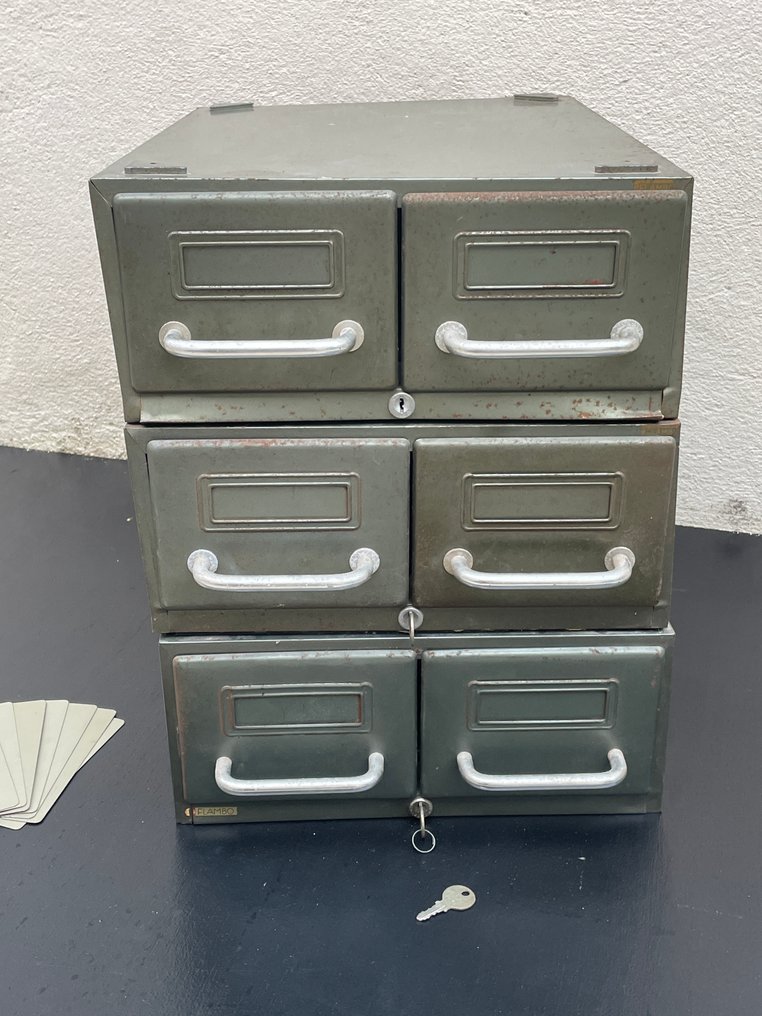 Mobiletto scrittoio (3) - Metallo - Flambo #1.0