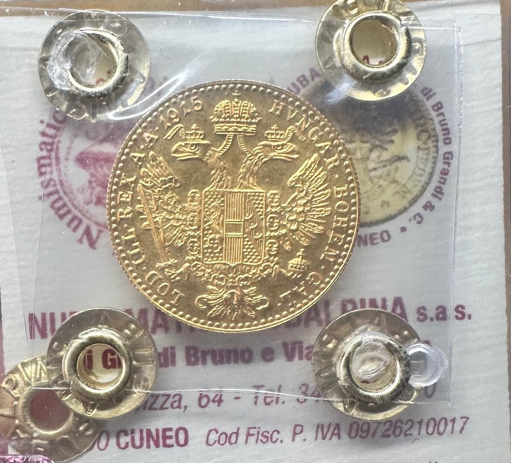 Austria. Franz Joseph I. Dukat 1915 / Restrike  (No reserve price) #1.0