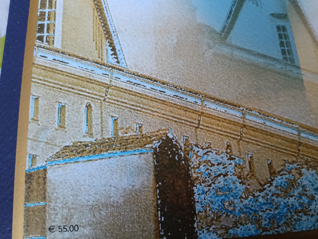 Italie 2002/2018 - Dossier à thème religieux avec une plaque en or. #2.1