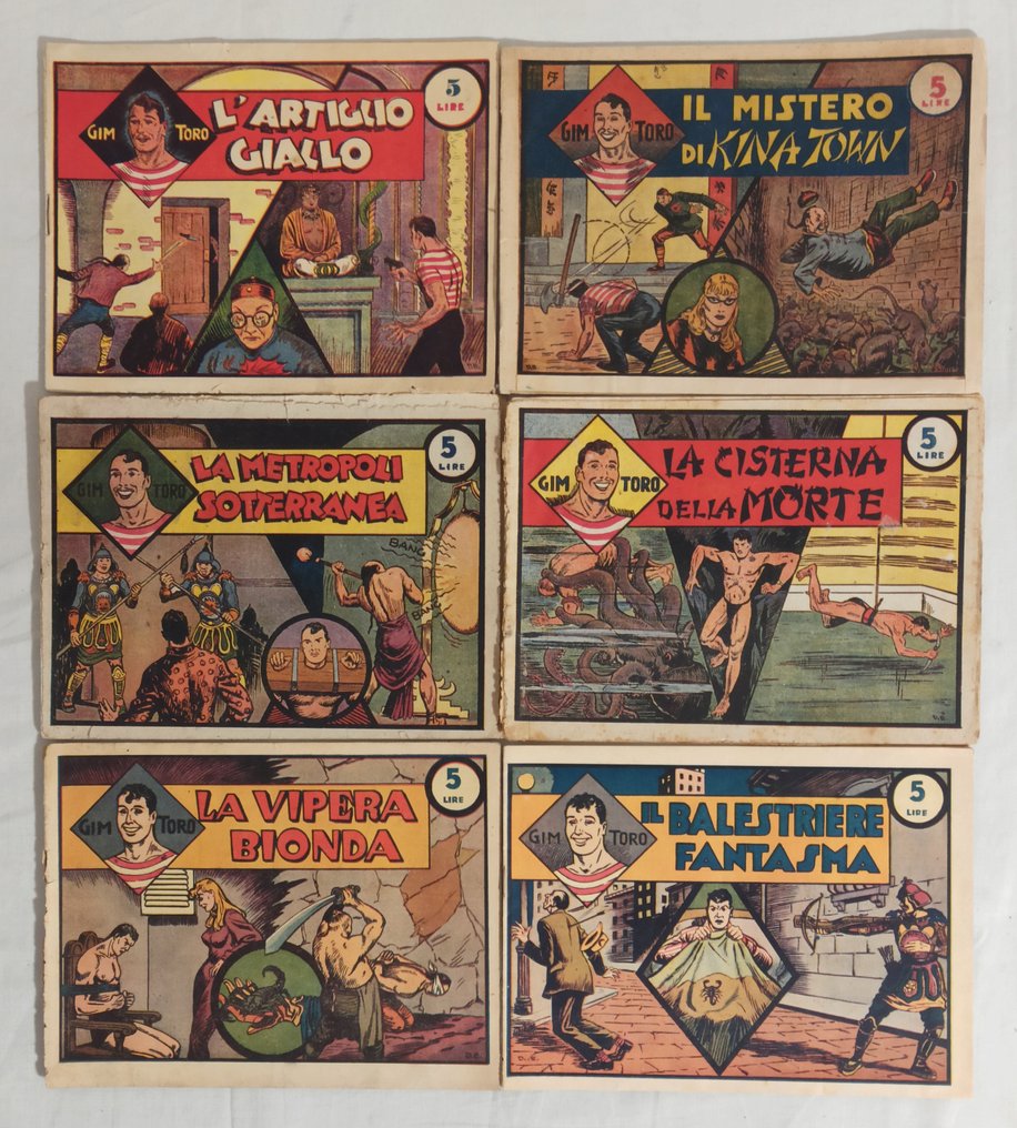 Gim Toro nn. 1/76 - Serie Gialla completa originale - 76 Complete series - Első kiadás - 1946 #3.2