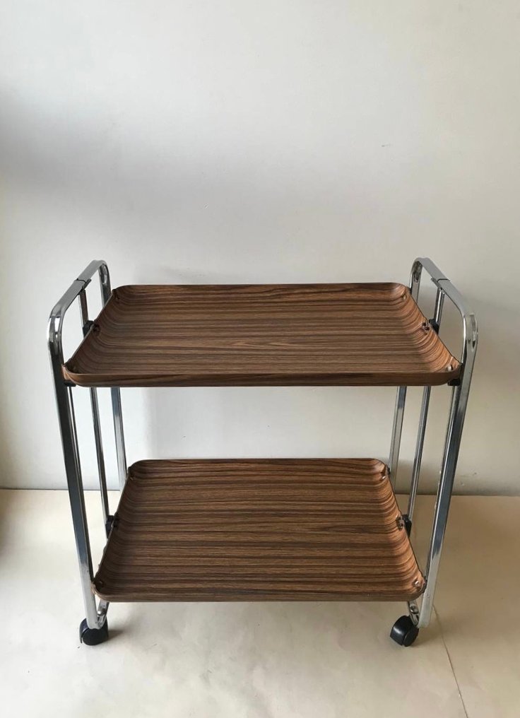 Καροτσάκι σερβιρίσματος - ατσάλι - σπάνιο, κλασικό, λαμπερό #2.1