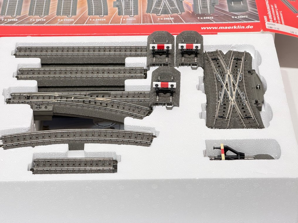 Märklin H0 - 24905 - 模型火車軌道 (1) - C-rail 扩展套件 C5 #1.0