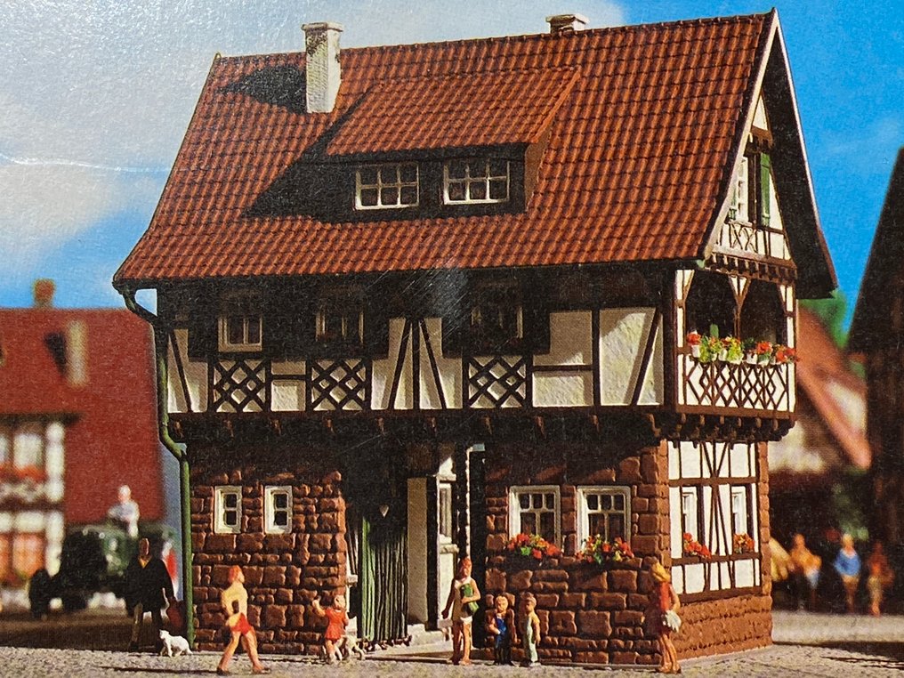 Vollmer H0 - 3726, 3734 - 模型火車建造工具 (2) - Groot varkwerk 养猪场和带附件的大马厩 #3.2