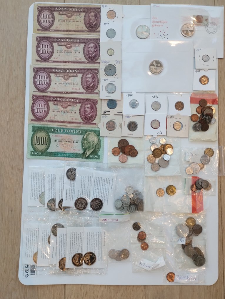 Ungheria, Mondo. Collection of coins and banknotes (Senza prezzo di riserva) #1.0