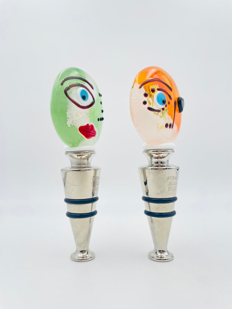 Guidotti - Veistos, Picasso Tappi Bottiglia con foglia d’argento e argento - 11 cm - vetro di Murano - 2025 #3.2