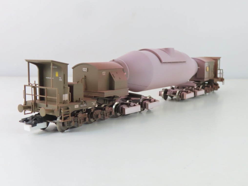 Märklin H0 - uit set 48292 - Wagon de marchandises pour trains miniatures (1) - Wagon torpède 16-assige pour le transport de l'acier fondu - DB #1.0