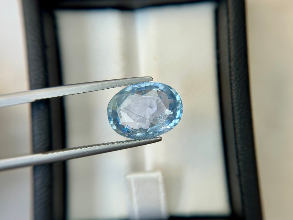 没有保留价 - 1 pcs  蓝色 蓝宝石  - 8.32 ct - 莲花宝石实验室 - 无热处理缅甸蓝宝石 #4.3