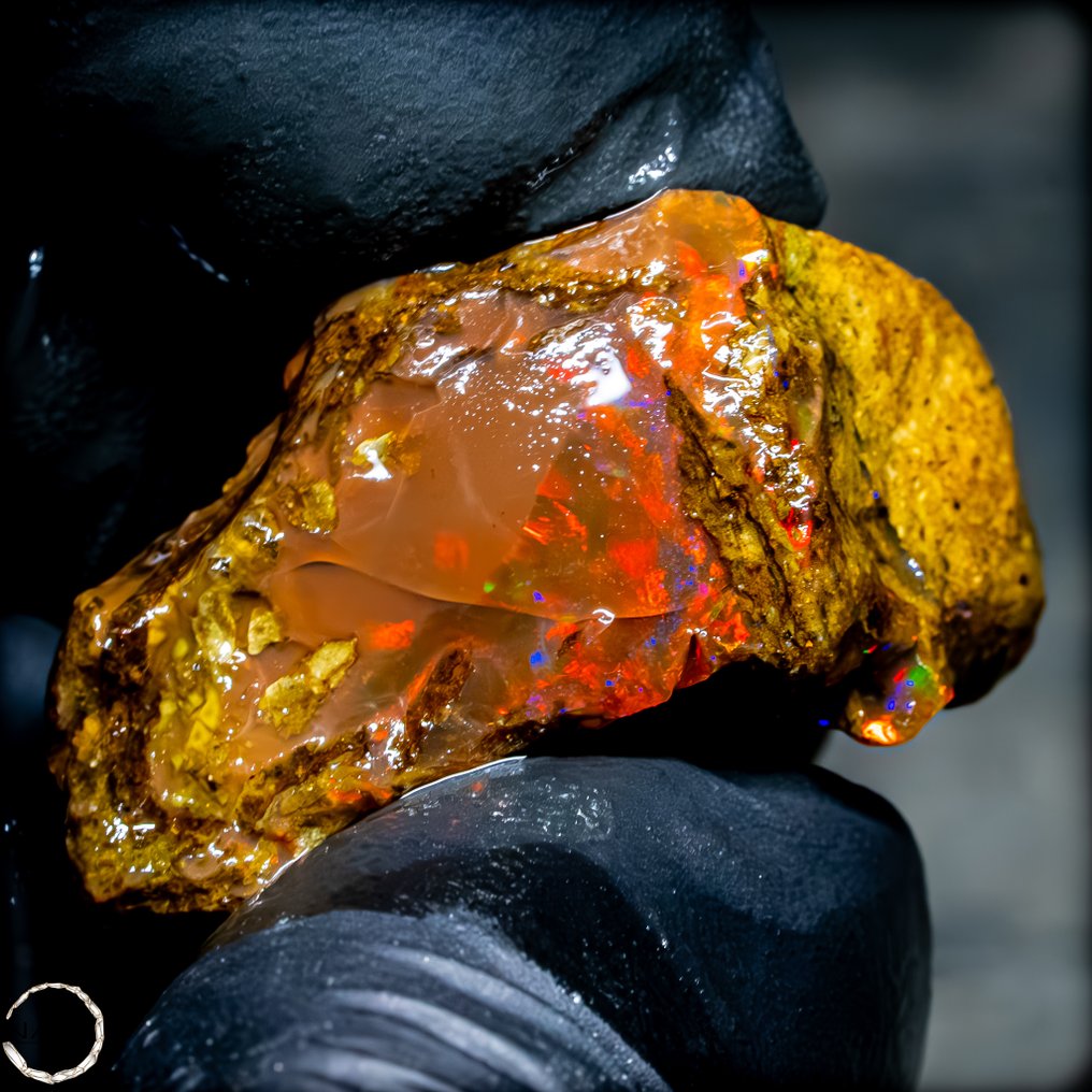 非常罕见天然AAA+++水晶欧泊未处理 60.3克拉- 12.06 g #2.1