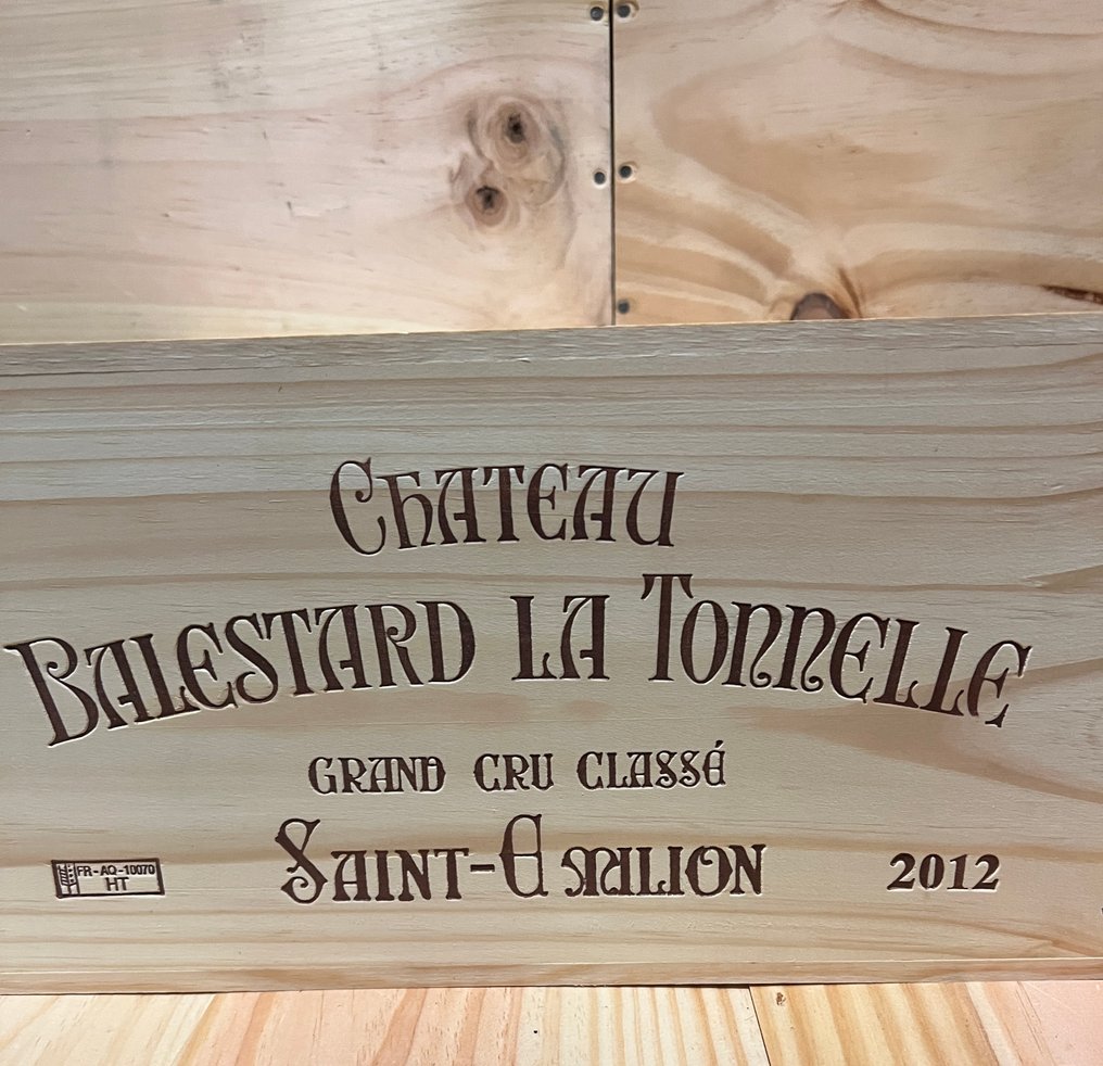 2012 Chateau Balestard La Tonelle - Saint-Émilion Grand Cru Classé - 6 Flaskor (0,75L) #1.0