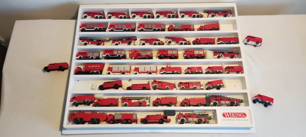 Wiking 1:87 - Modellauto  (48) - Verschillende brandweer voertuigen met hulpmiddelen. #2.1