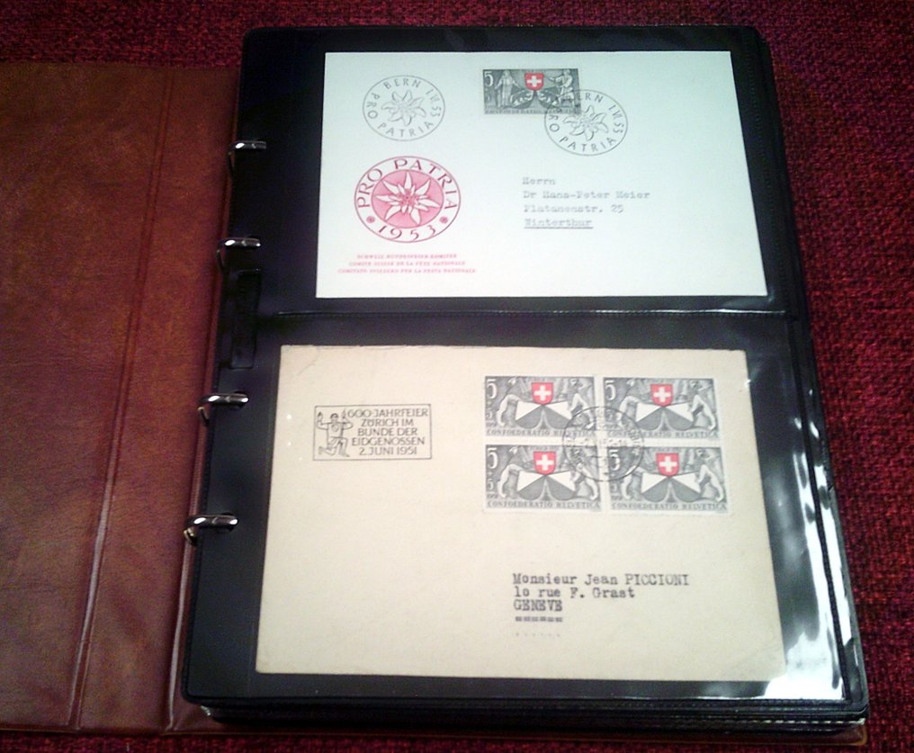 Switzerland  - Switzerland - Collection of 84 envelopes, front pages, and FDCs #1.0