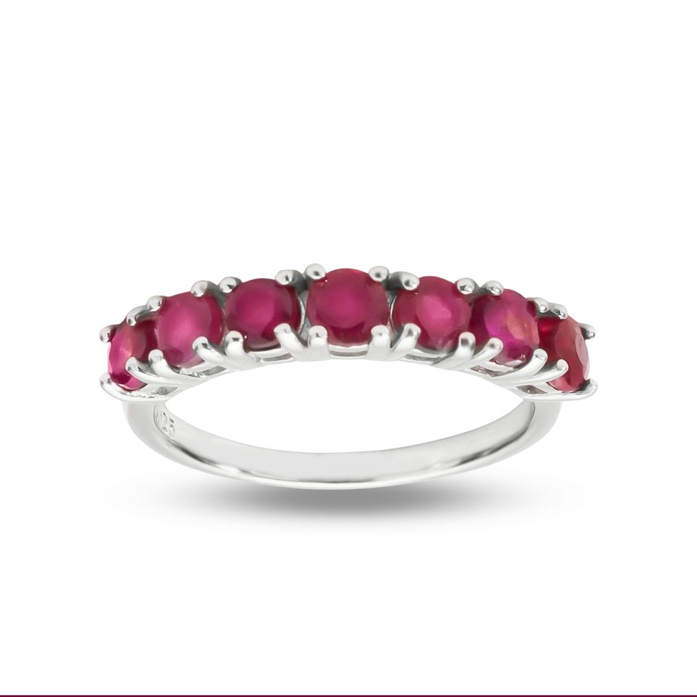 Fără preț de rezervă - Inel Argint Rubin - Inel cu rubin #2.1