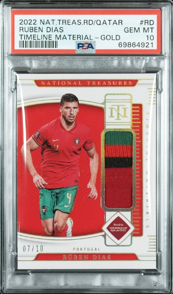 2022 Panini Ruben Dias /10 Patch - PSA 10 - 1 Graded card #1.0