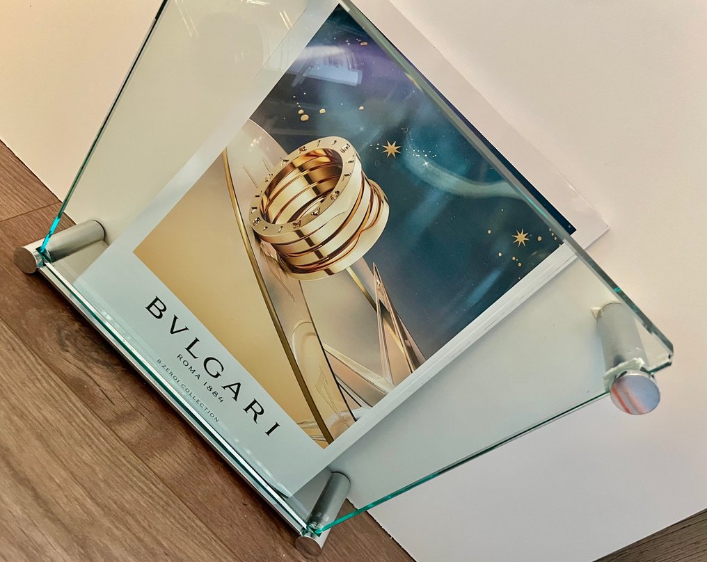 Frankrnhuis design Holland - Βιβλιοθήκη - Βαρύς γυαλισμένος γυάλινη πλάκα. - Ντουλάπι τοίχου με σχέδιο περιοδικού #2.1