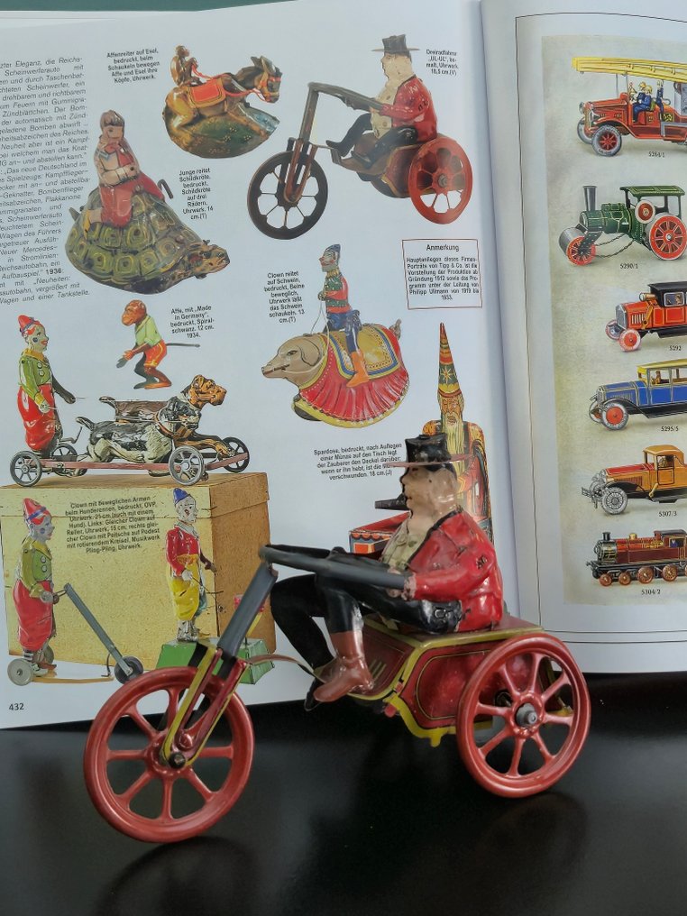 TippCo - 鐵皮玩具 - Rare Tricycle UL-UL, Unboxed - 1920-1930 - 德國 #1.0