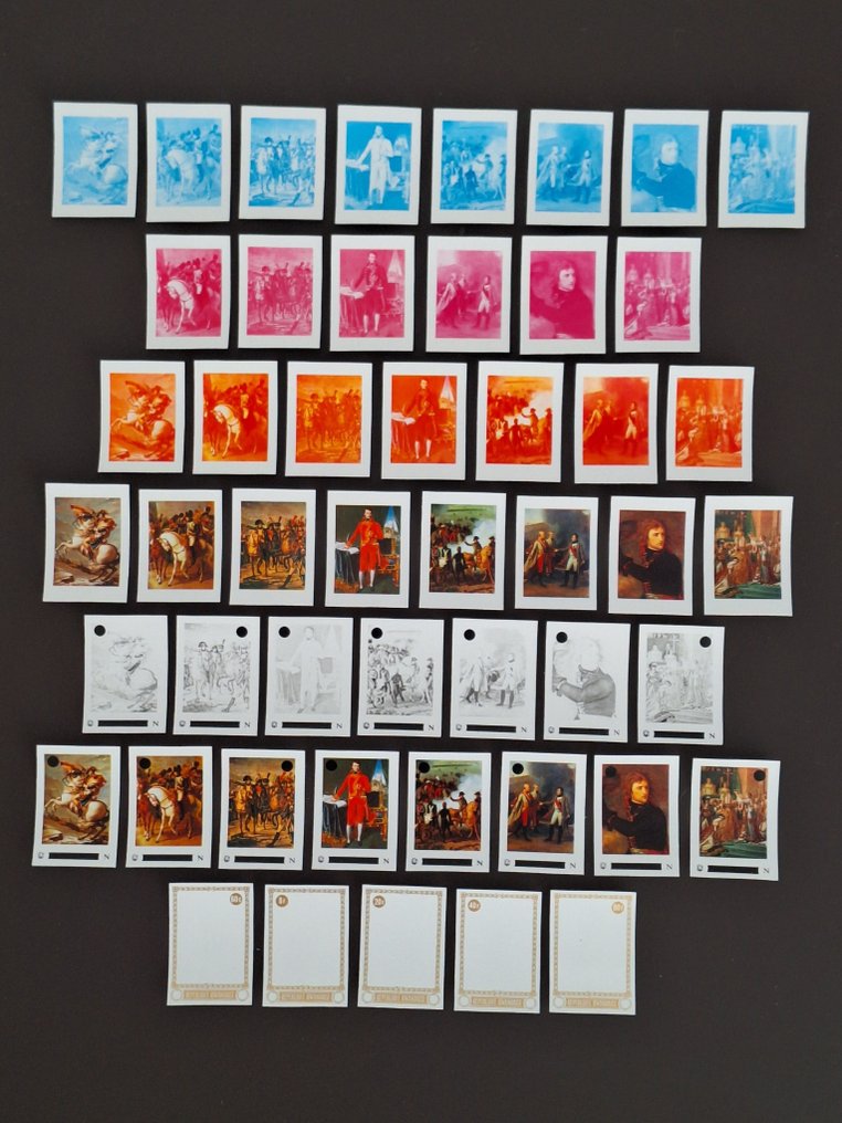 盧旺達 1969 - 49 张编号为 322/329 的拿破仑·波拿巴系列渐变色彩试印 #1.0