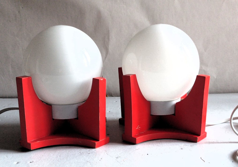 台灯 - 黄铜, 水晶 - 桌面灯具对 #4.3