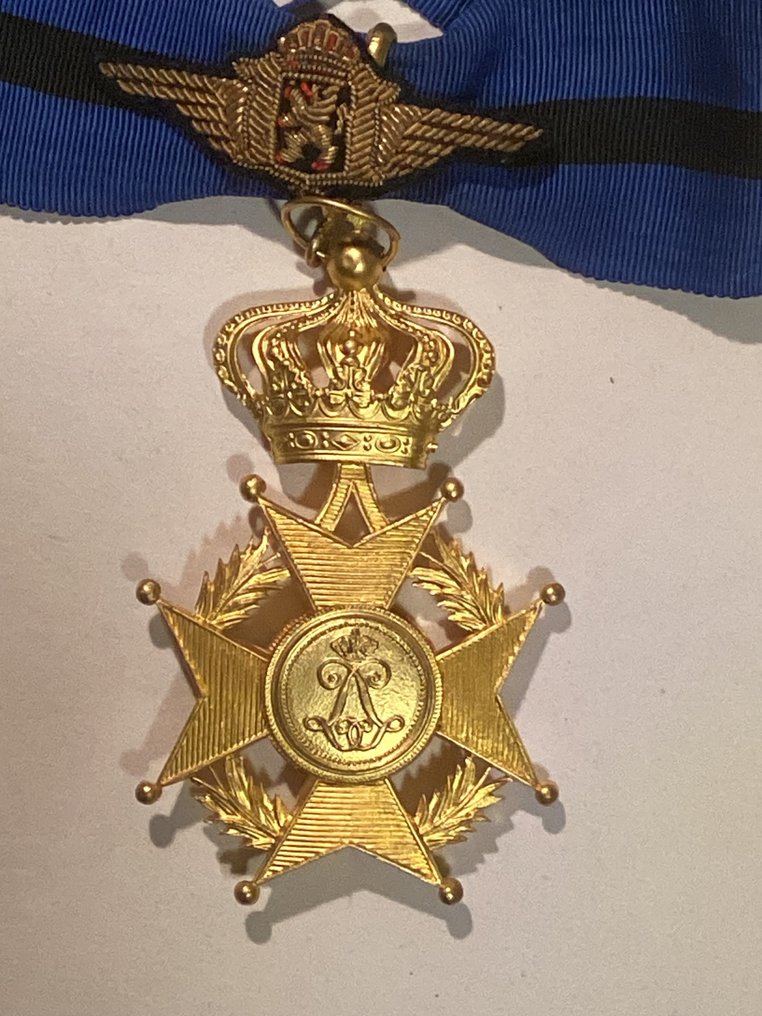 Βέλγιο - Air Force - Στρατιωτικό μετάλλιο - Ιππότης του Τάγματος του Λεοπόλδου Β'. #4.3