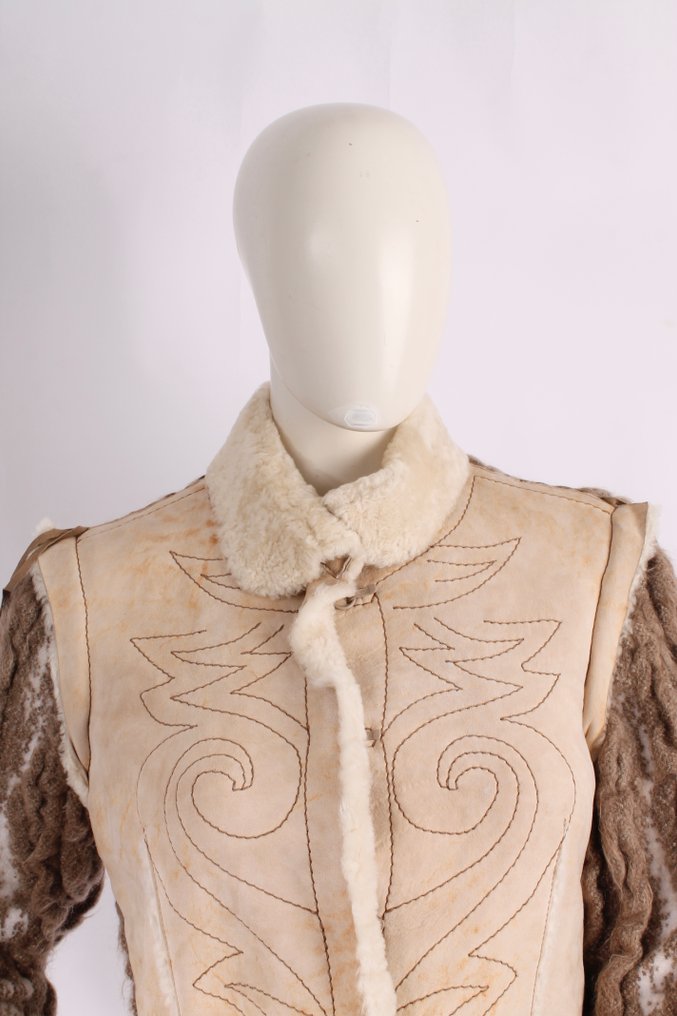 Roberto Cavalli Class Shearling Coat - Mantel #1.0