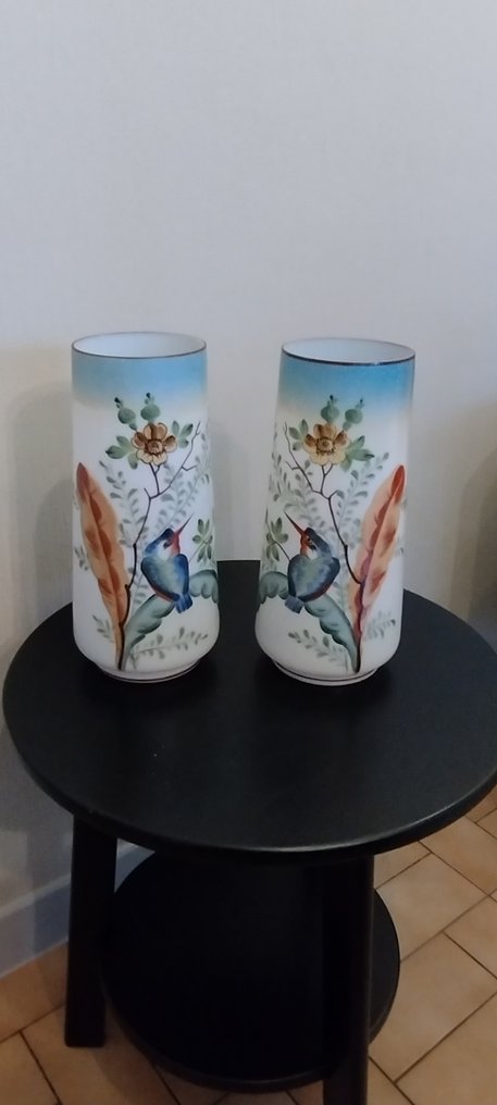 Vase (2)  - Keramikk - Håndmalte vaser #1.0