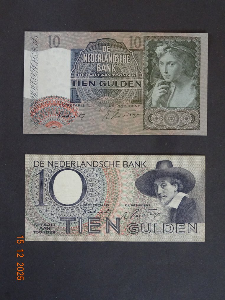 Netherlands. - 2 x 10 Gulden 1940/1943 (No reserve price) #1.0