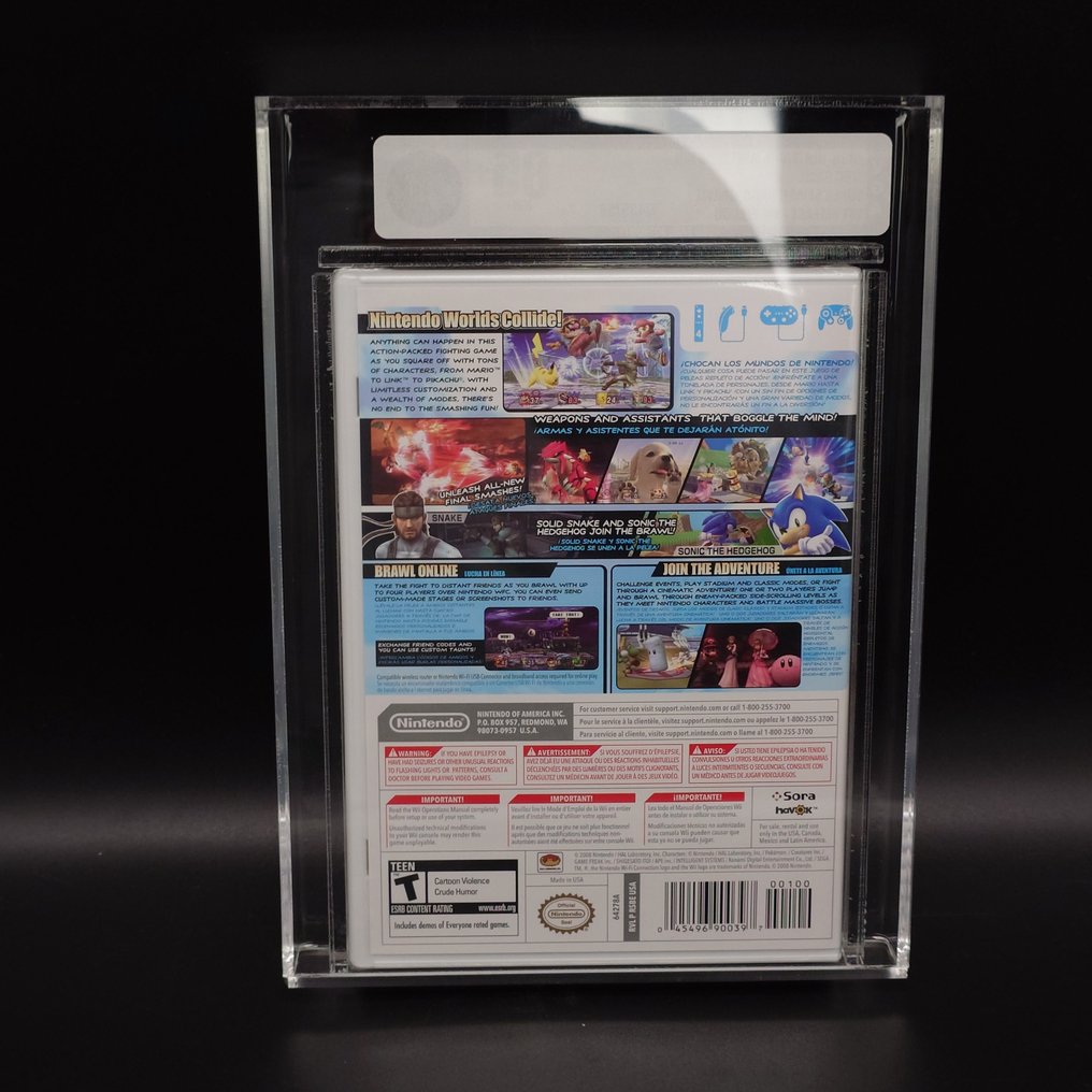 Nintendo - Wii - VGA 85+ Super Smash Bros. Brawl USA 1st Print Sealed New Graded - 电子游戏 - 原装盒未拆封 #1.0