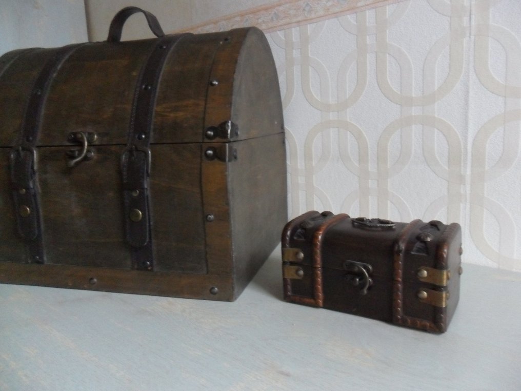 存储箱 (2) - 木, 金属 - 木制储物箱 #3.2