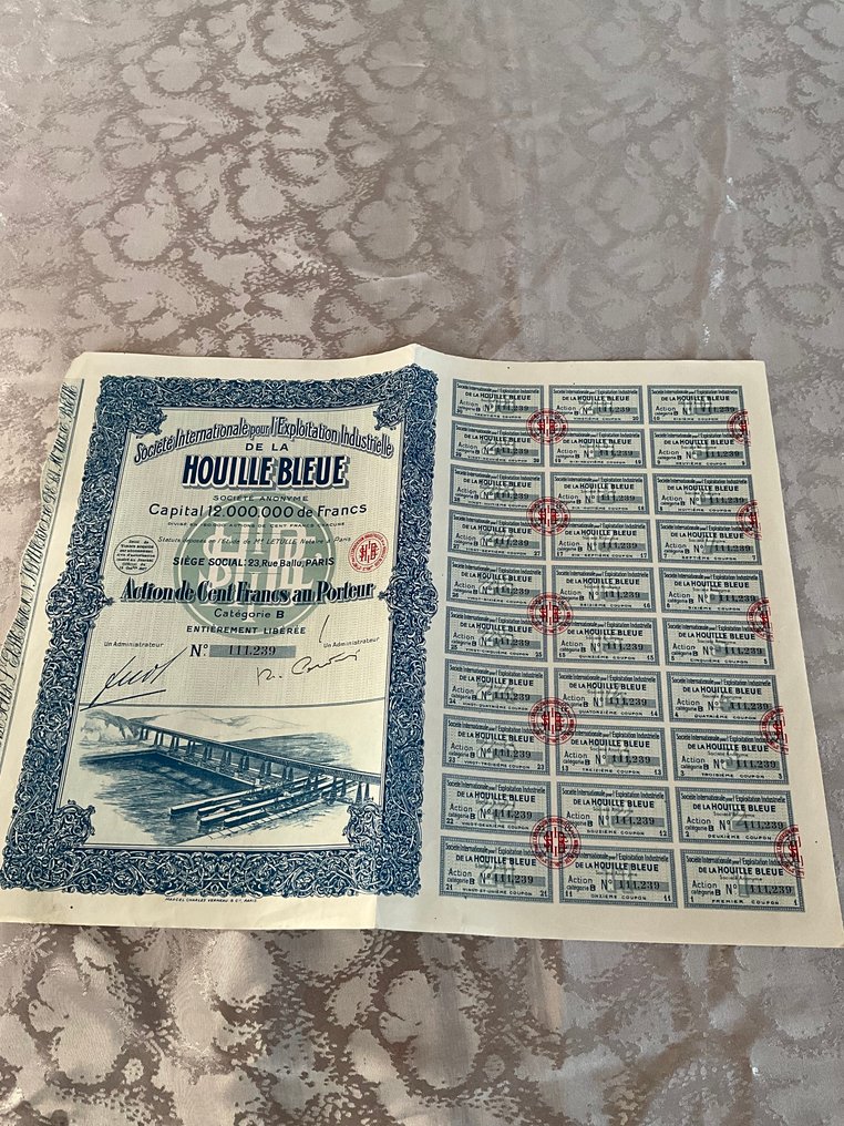 Dokument - États et sociétés - Actions au porteur - 1900 #2.1