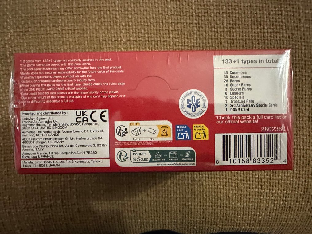 万代 - 24 Booster box - One Piece - Carrying On His Will #4.3