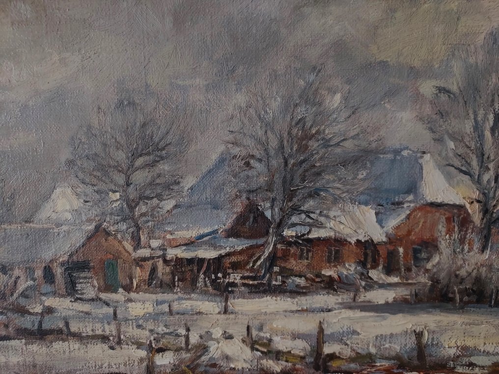 Jos Leurs (1947) - Boerderijen in de winter #3.2