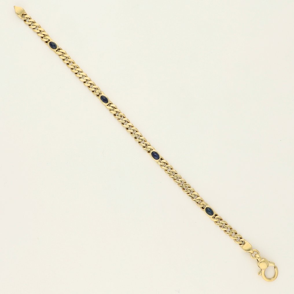 Sans prix de réserve - Bracelet - 14 carats Or jaune -  1.64ct. tw. Saphir #3.2