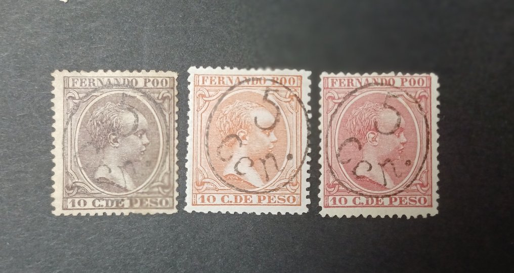 Fernando Poo 1896 - Fernando Poo series overloaded - Edifil N40/40j #1.0