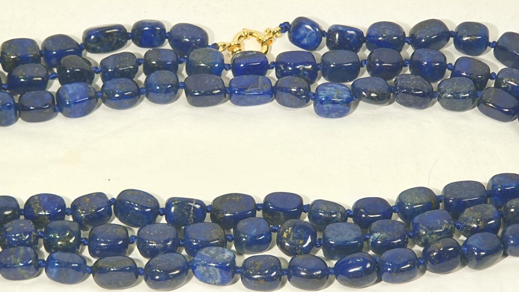 Lapis lazuli luonnollinen Afganistan - erittäin harvinainen - yhdistää meidät jumalalliseen ja - Kaulakoru #3.2