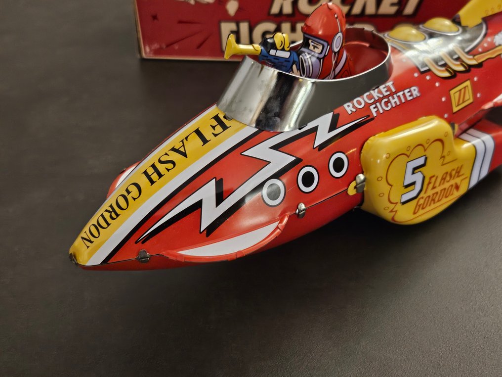 Schylling - Sparkling Rocket Fighter Ship - Flash Gordon - Wind-up tin toy - 2000-present #2.1