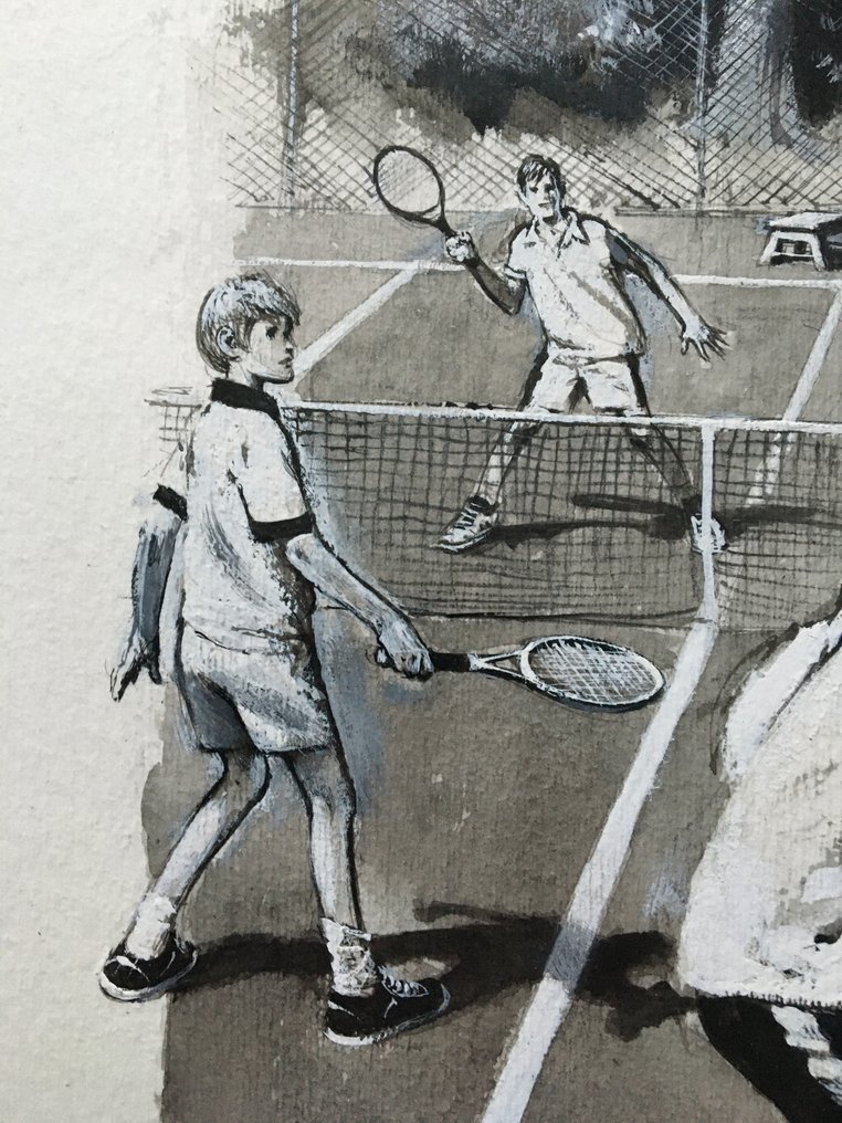 Follet, René - 1 Original drawing - Le chat tigre - L’affaire Marmouset - 1999 #2.1