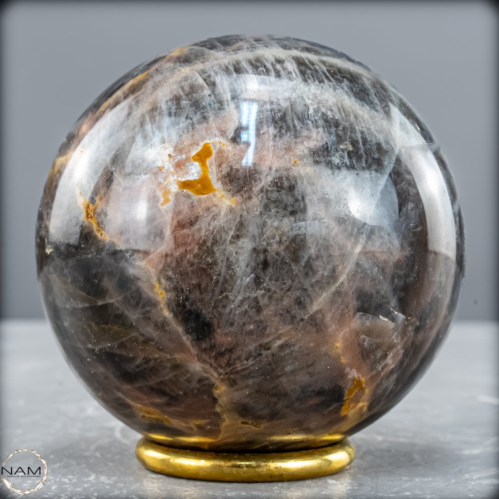 Pedra da lua natural, bonita e brilhante. Esfera- 714.93 g #4.3