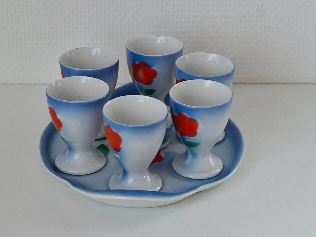 鸡蛋杯 (8) - 陶瓷 - Art Deco 鸡蛋架套装 #2.1