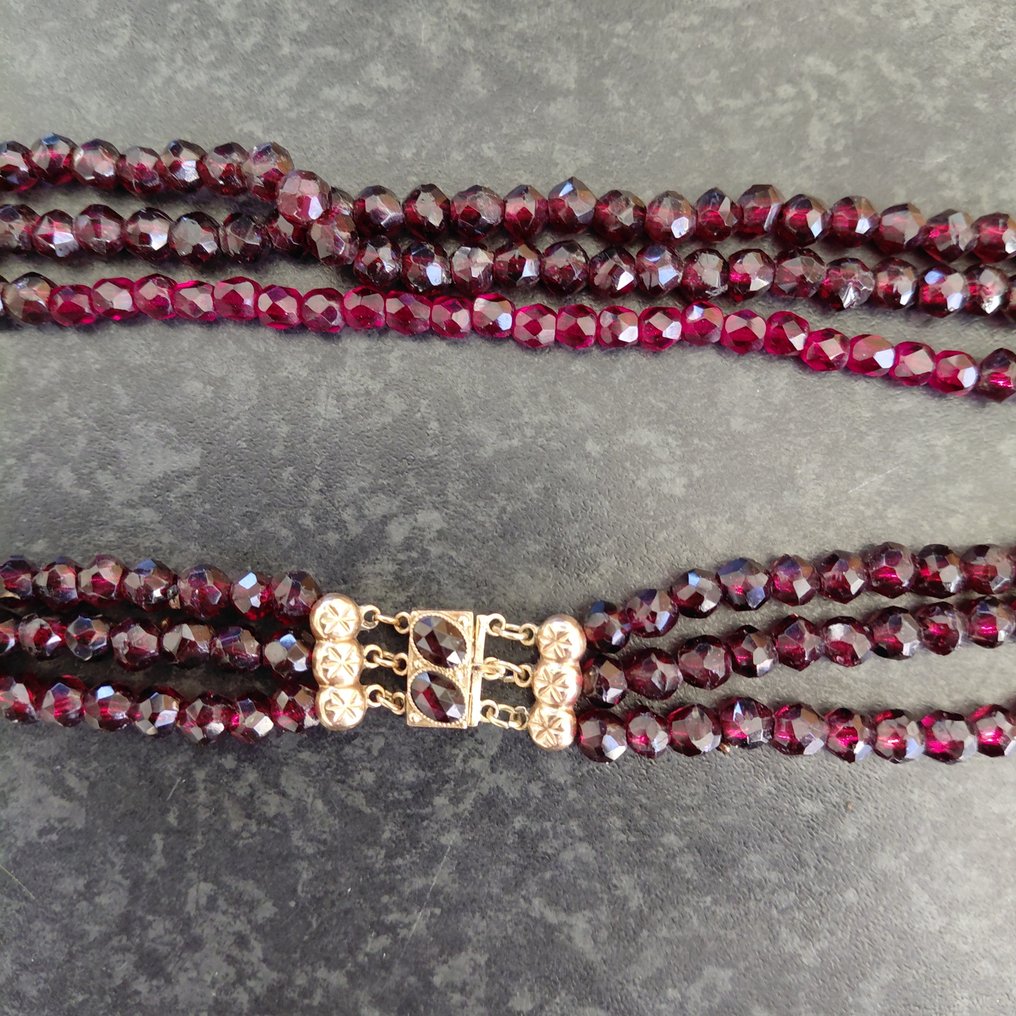 χωρίς τιμή ασφαλείας - Κολιέ τσόκερ - 14 καράτια Ροζ χρυσό - Αρχαίο κολιέ με γαζόν #3.2