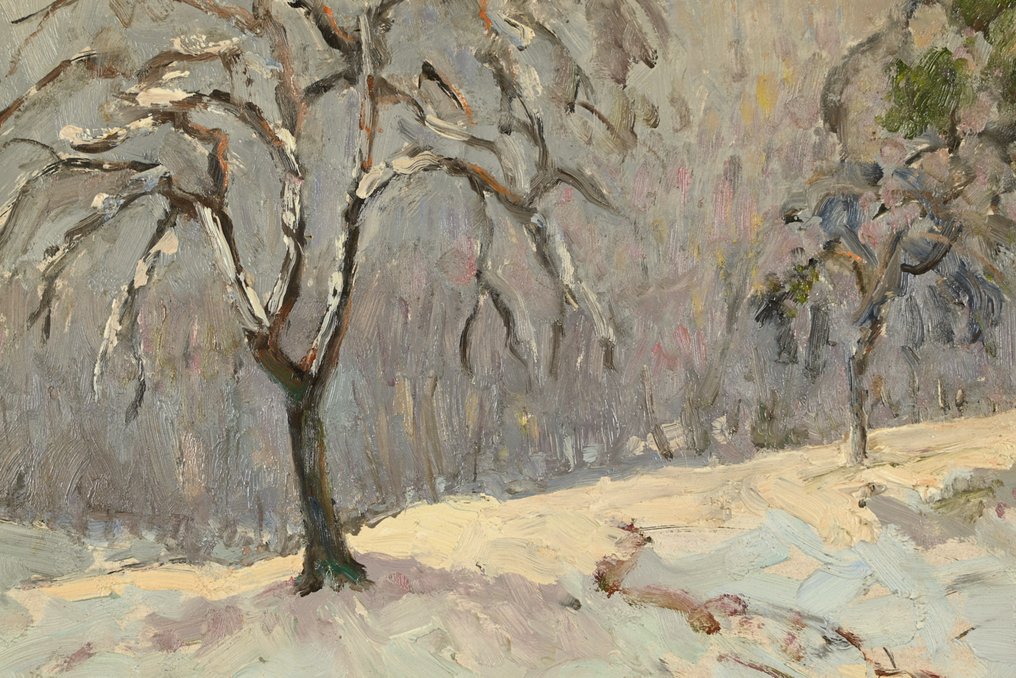 Albert Malet (1905-1986) - Arbres sous la neige #4.3