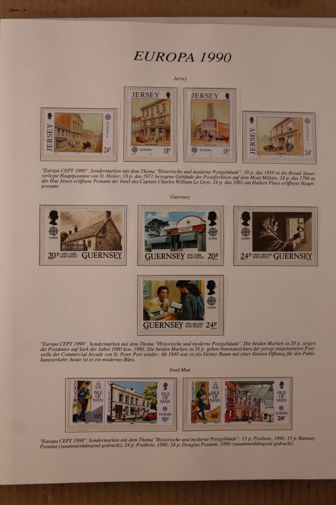 Verden 1899/1992 - Lot i 1 forhåndsudgivelsesalbum, 2 ringbind og 4 stakbøger + mappe #1.0