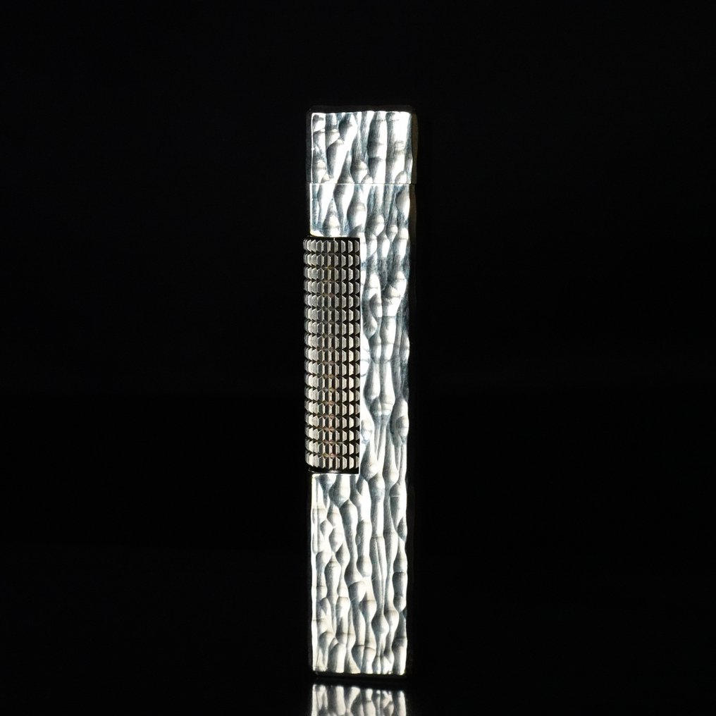 Dunhill - Bark Pattern Rollagas Lighter - Sans prix de réserve - Briquet - Plaqué argent #2.1
