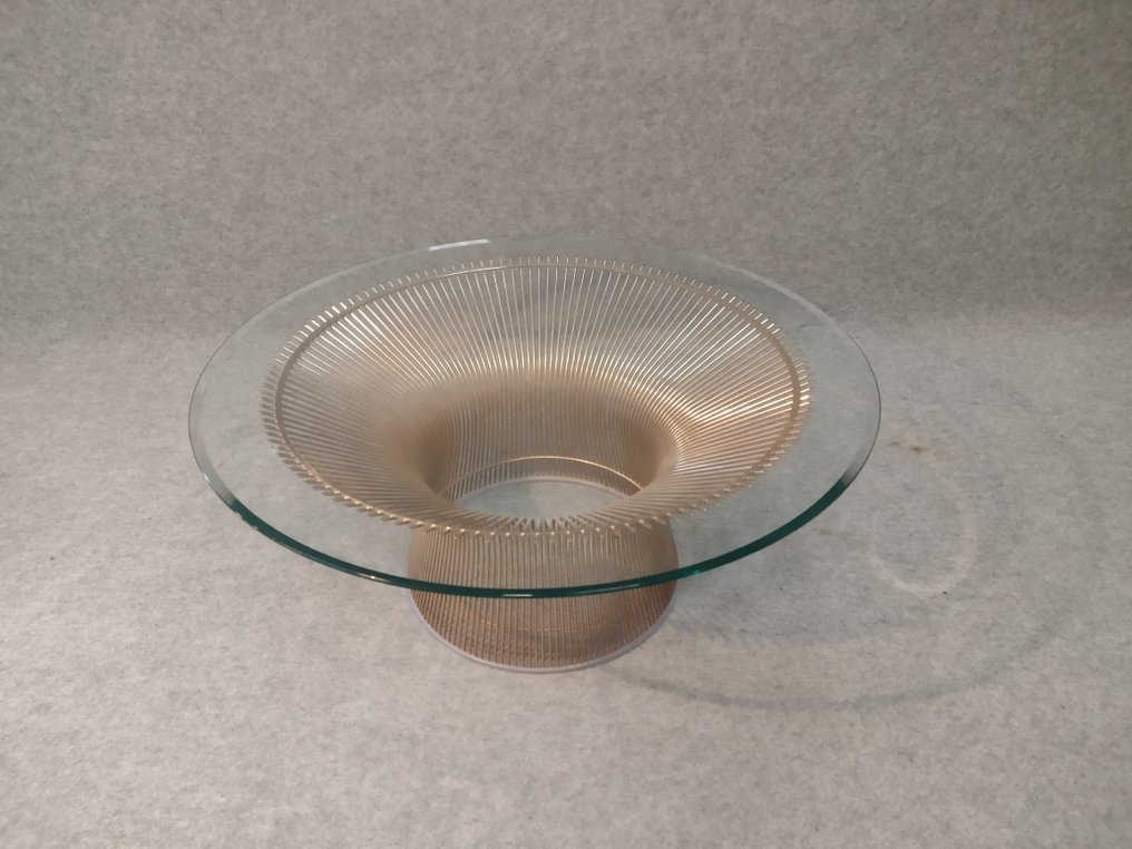 Knoll - Warren Platner - Τραπέζι - Τραπέζι καφέ Platner - Χάλυβας, Γυαλί #1.0