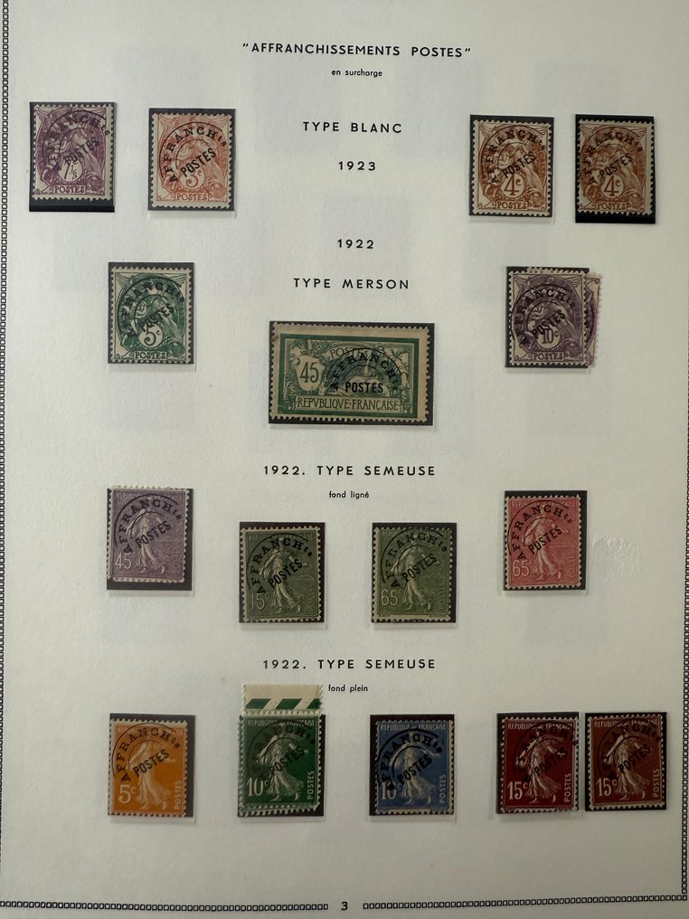 France  - Collection "Préoblitérés" (dont 44, semeuses, pasteurs..) en neufs - B/TB #1.0