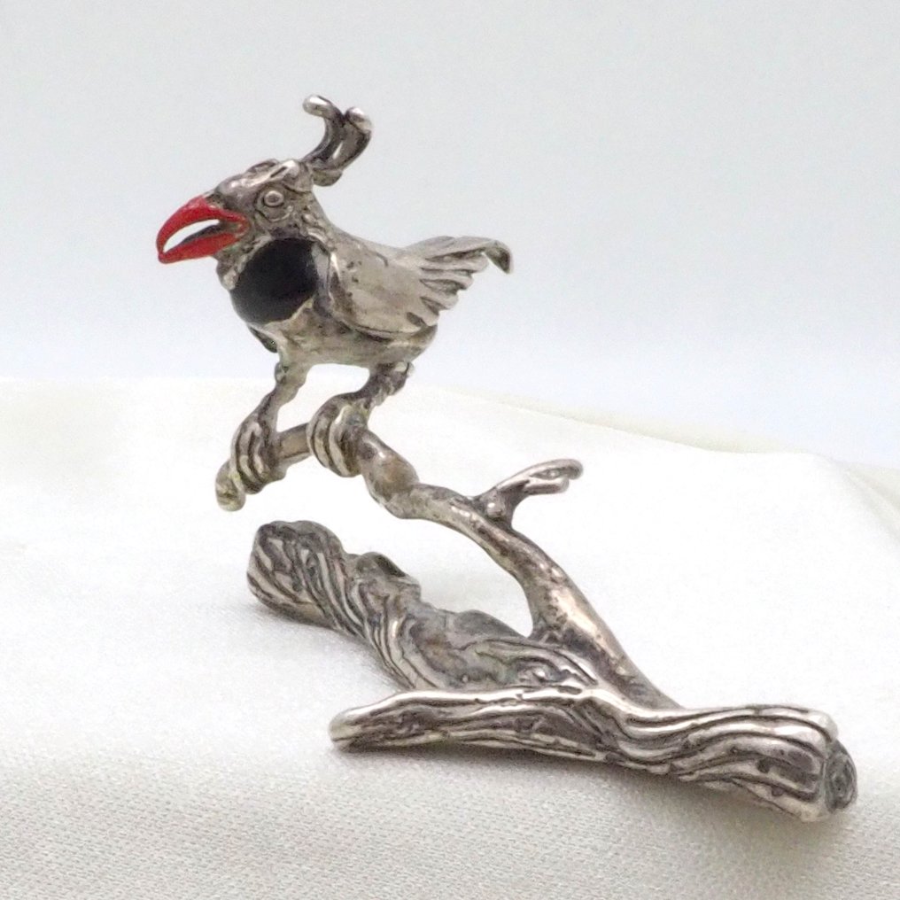 Miniatyrfigur - Uccello tropicale - .800 silver #1.0