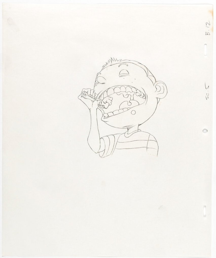 Peter Chung - 1 Original animationscel - Sesame Street - Water conservation - Production cel - Sesame Street - 1990 #2.1